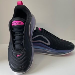 Nike Air Max 720 SE Black Laser Fuchsia 2019 Size 9 Used Worn Once